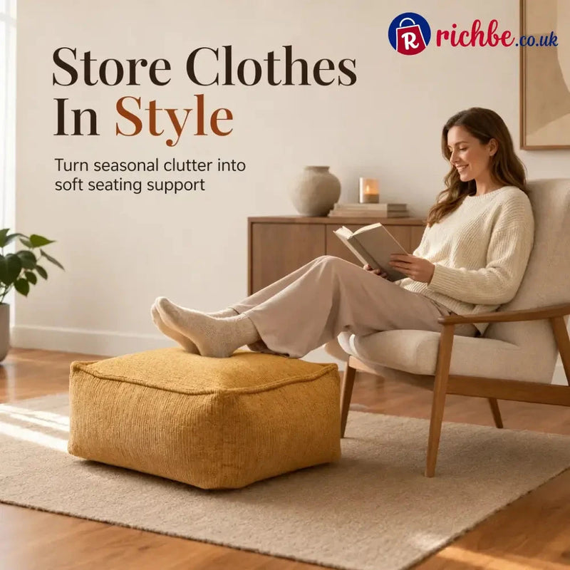 Ottomira Square Pouf Cover