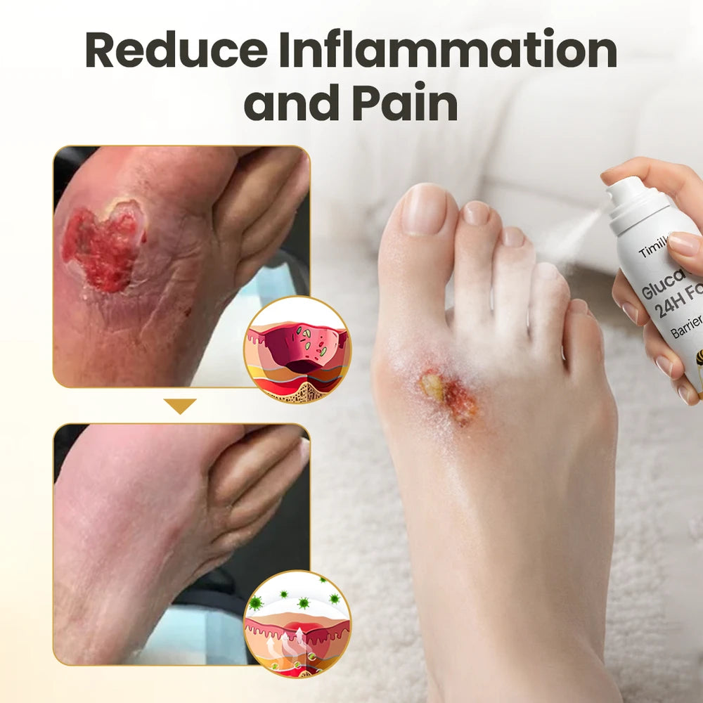 GlucaVeil 24H Foot Spray