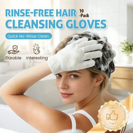 Rinse-Free Hair Cleansing Gloves