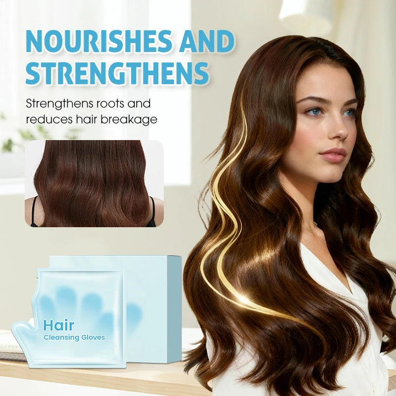 Rinse-Free Hair Cleansing Gloves