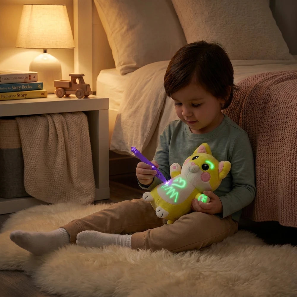 Light-Up Drawing Plush Toy
