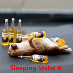 Cute Drunken Animal Resin Statue