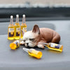 Cute Drunken Animal Resin Statue