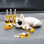 Cute Drunken Animal Resin Statue