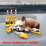 Cute Drunken Animal Resin Statue