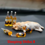 Cute Drunken Animal Resin Statue
