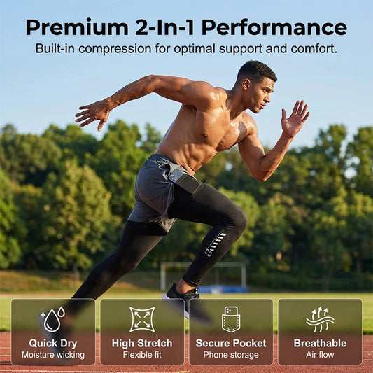Men's 2-in-1 Running Shorts