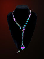 Lock Slip Chain Necklace