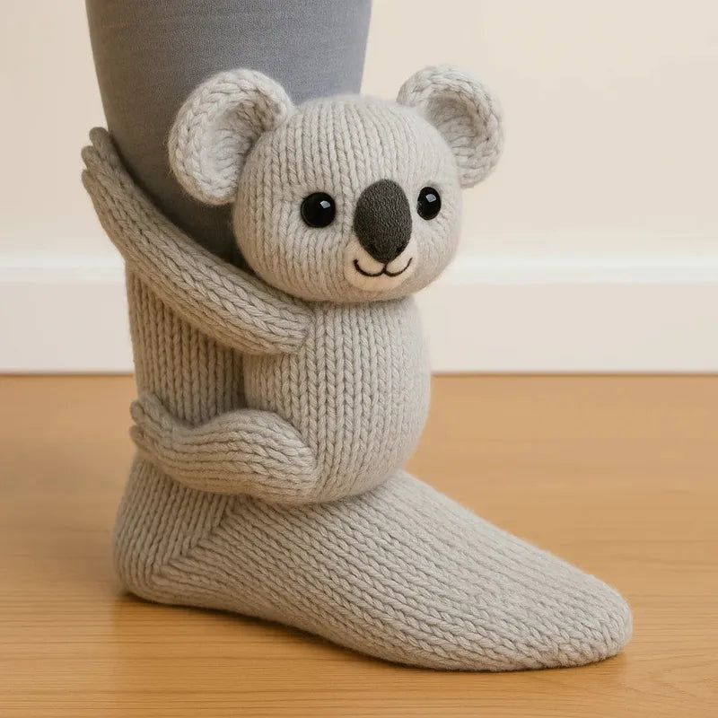 Cute 3D Animal Cozy Socks