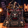 Metallic Skeleton Drummer Alarm Clock