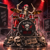 Metallic Skeleton Drummer Alarm Clock