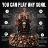 Metallic Skeleton Drummer Alarm Clock