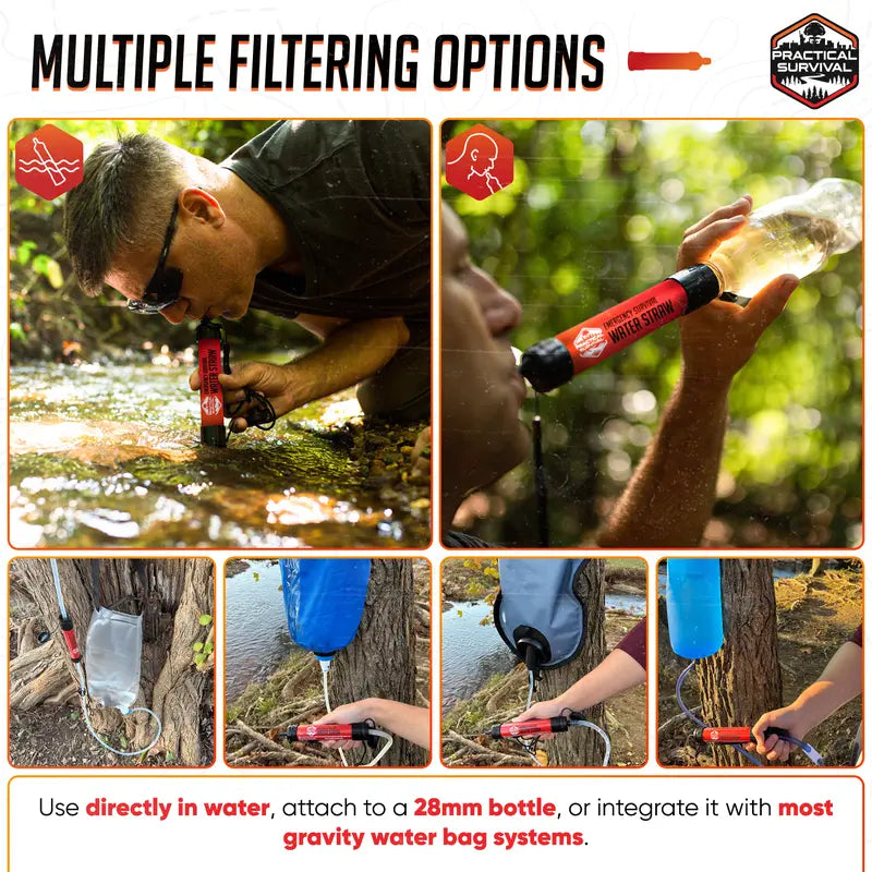 Personal Straw Water Filter |Perfect for outdoor survival
