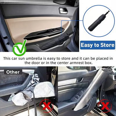 Car Windshield Sun Shade Foldable Umbrella