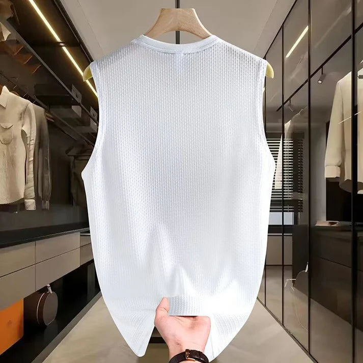 Men's Sleeveless Printed Cool Feeling Vest