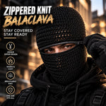 Zippered Knit Balaclava