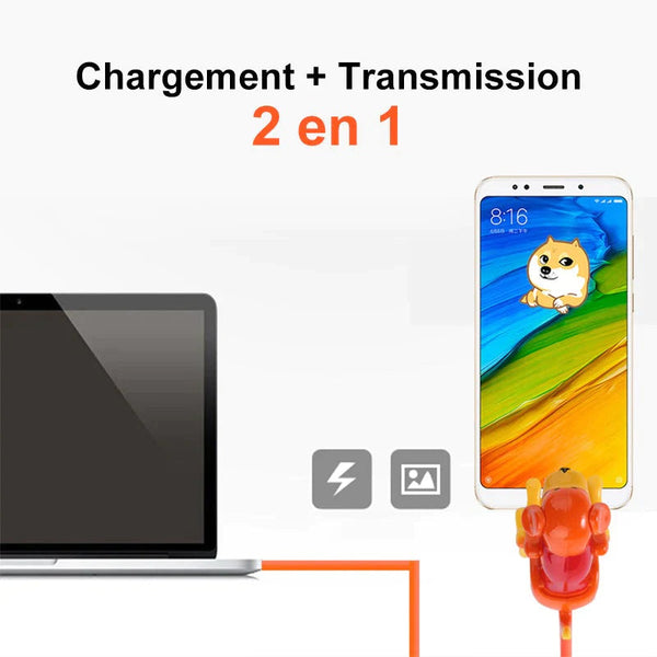 Funny Dog Fast Charging Cable