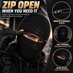 Zippered Knit Balaclava