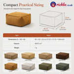 Ottomira Square Pouf Cover