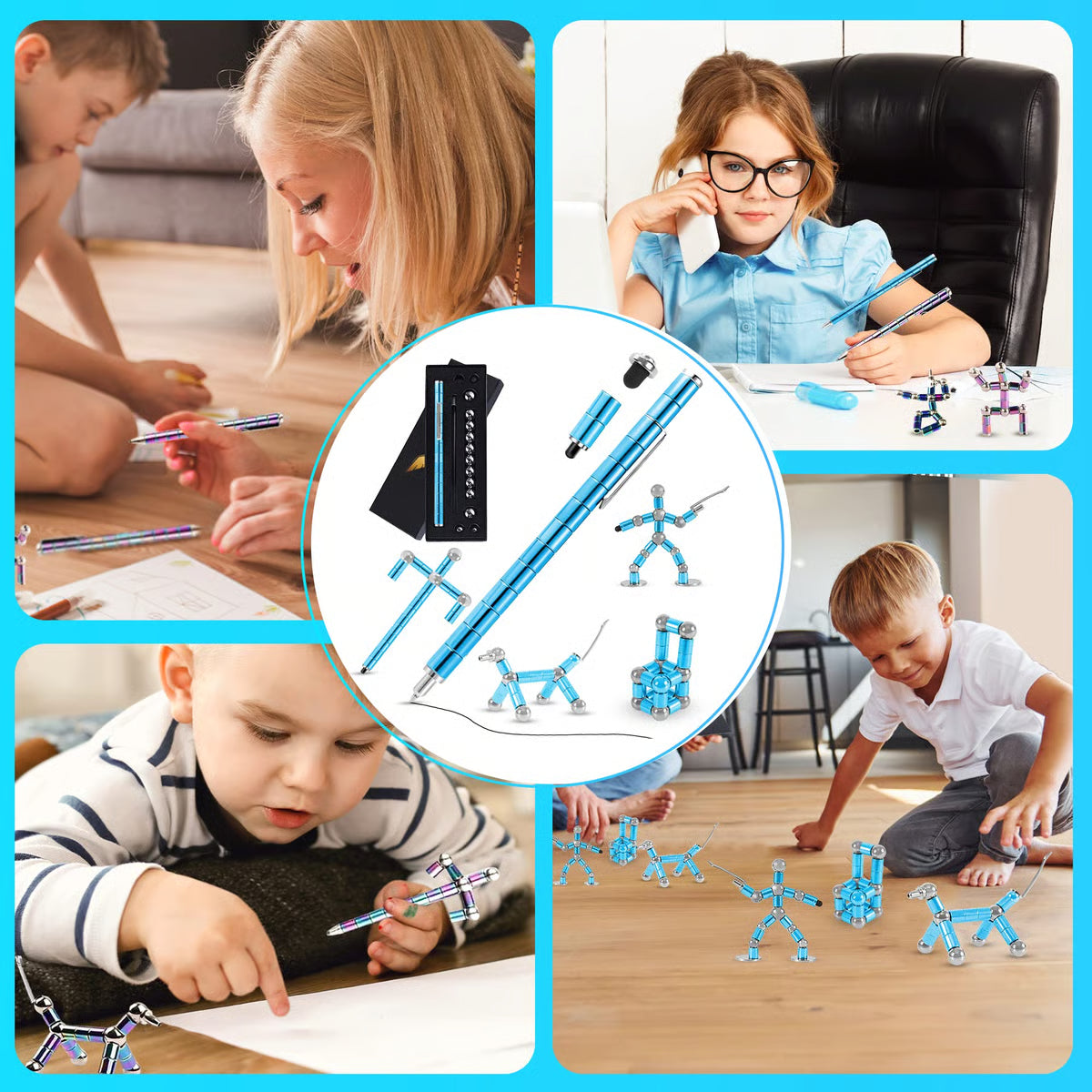 Magnetic Fidget Pen: Transform Into Various Shapes