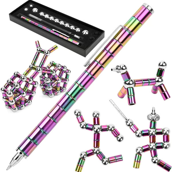 Magnetic Fidget Pen: Transform Into Various Shapes