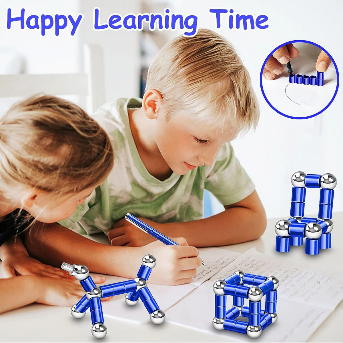 Magnetic Fidget Pen: Transform Into Various Shapes