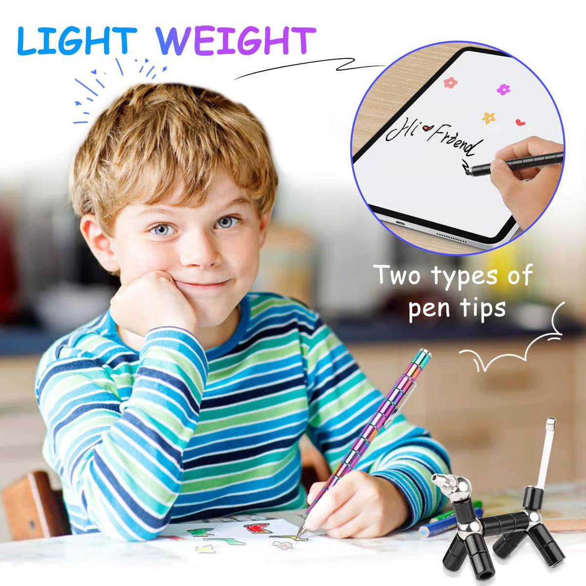 Magnetic Fidget Pen: Transform Into Various Shapes