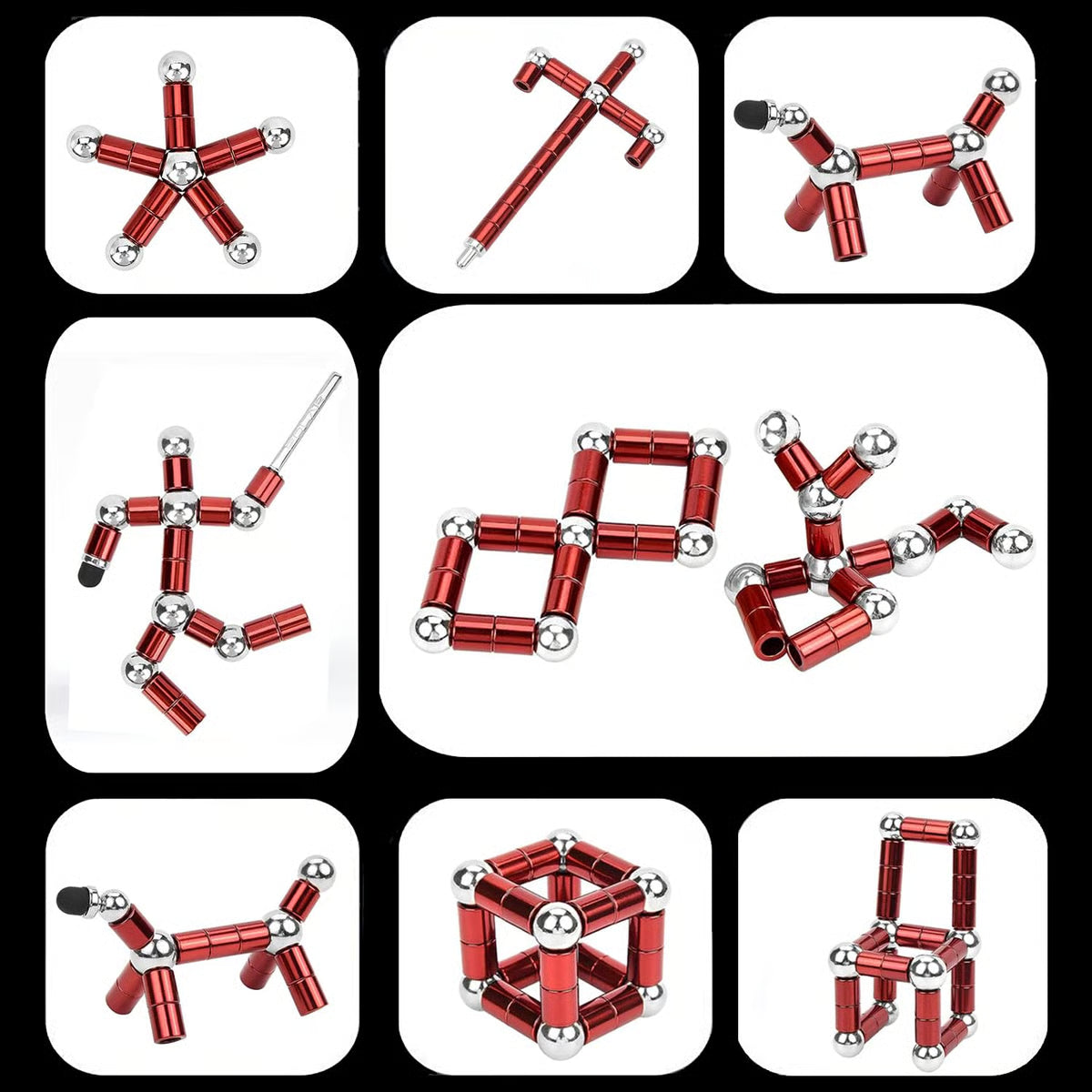 Magnetic Fidget Pen: Transform Into Various Shapes