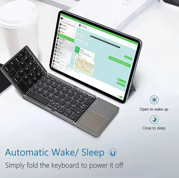 Ultra Thin Wireless Foldable Keyboard
