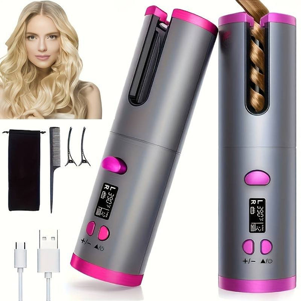 USB Rechargeable Cordless Hair Curler