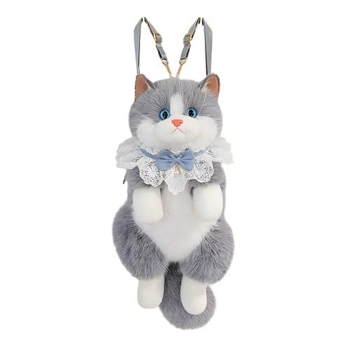 Cuddly Cat Plush Backpack Purse