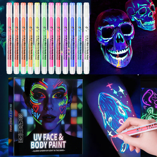 NightGlow UV Face Paint Pens