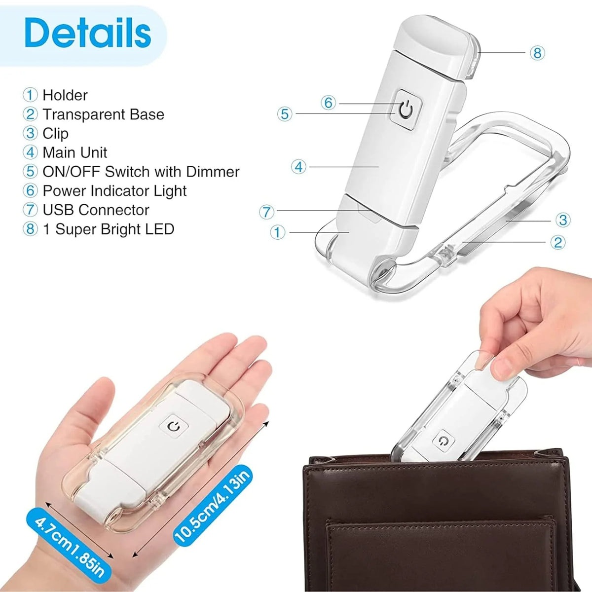 LED Book Reading Light