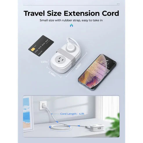 UXEK Travel Power Strip |Power Up to 7 Devices