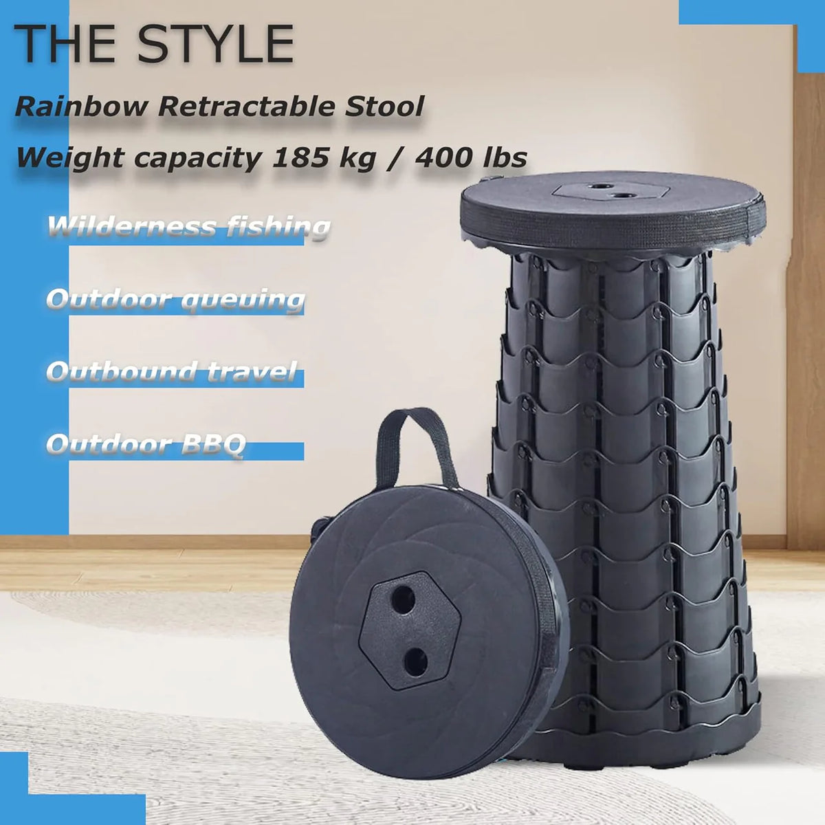 Heavy-Duty Collapsible Portable Stool