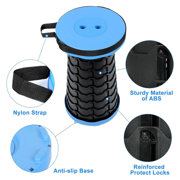 Heavy-Duty Collapsible Portable Stool